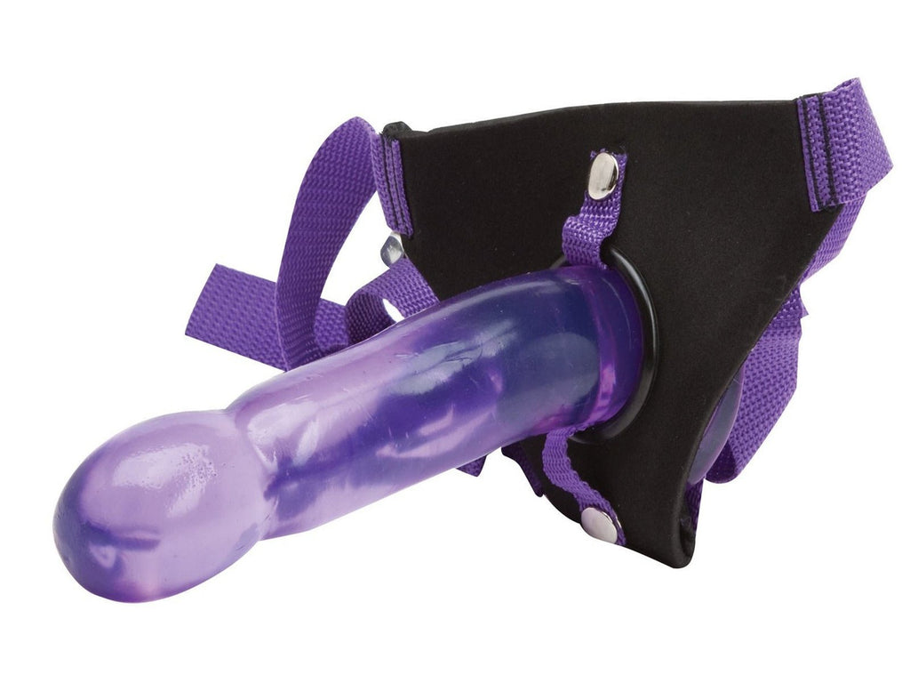 Climax Strap-on - Purple Ice Dong & Harness Set TS1070193