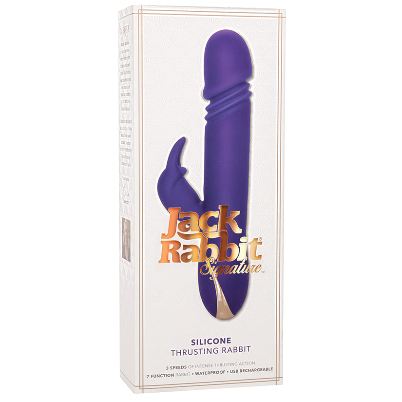 Jack Rabbit Signature Silicone Thrusting Rabbits - Purple