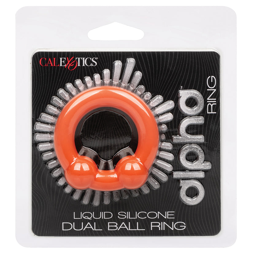 Alpha Liquid Silicone Dual Ball Ring