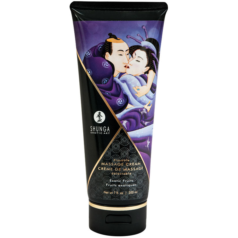 Shunga Kissable Massage Cream - 7 oz Exotic Fruits