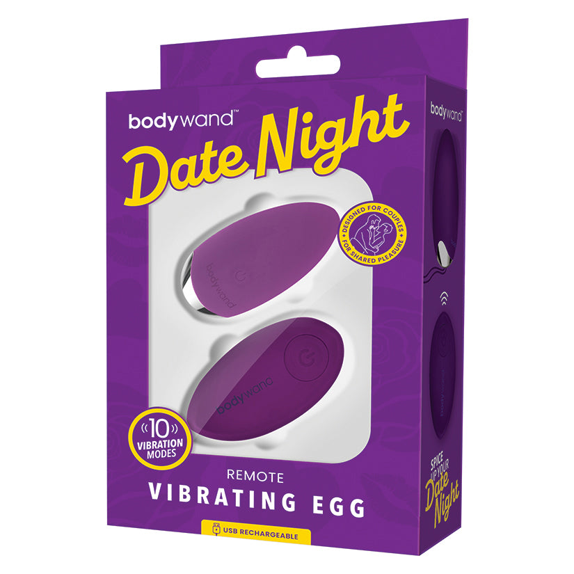 Bodywand Date Night Remote Vibrating Egg - Purple