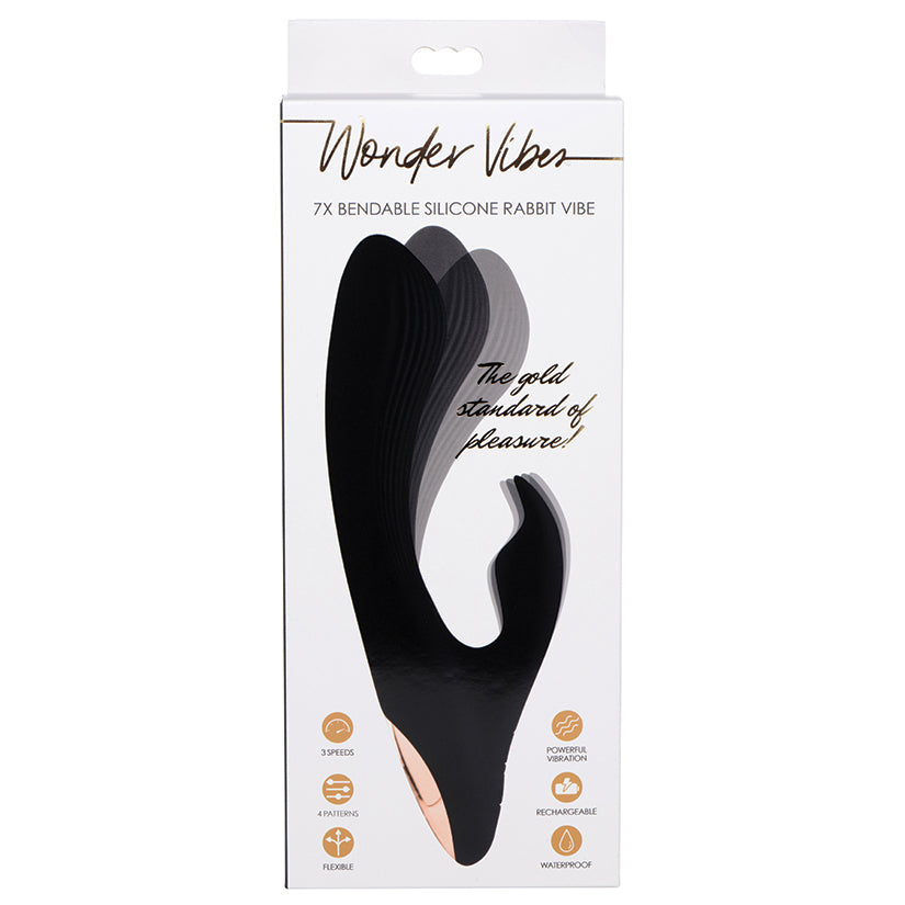 Wonder Vibes 7X Bendable Silicone Rabbit Vibe
