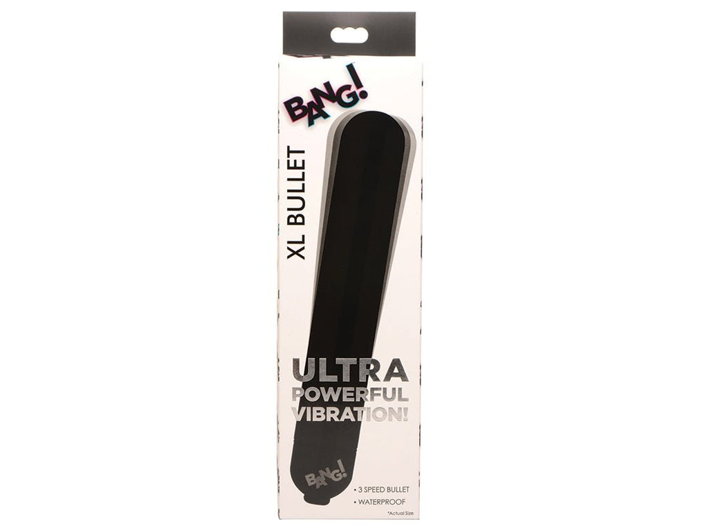 Bang! Vibrating Metallic XL Bullet-Black