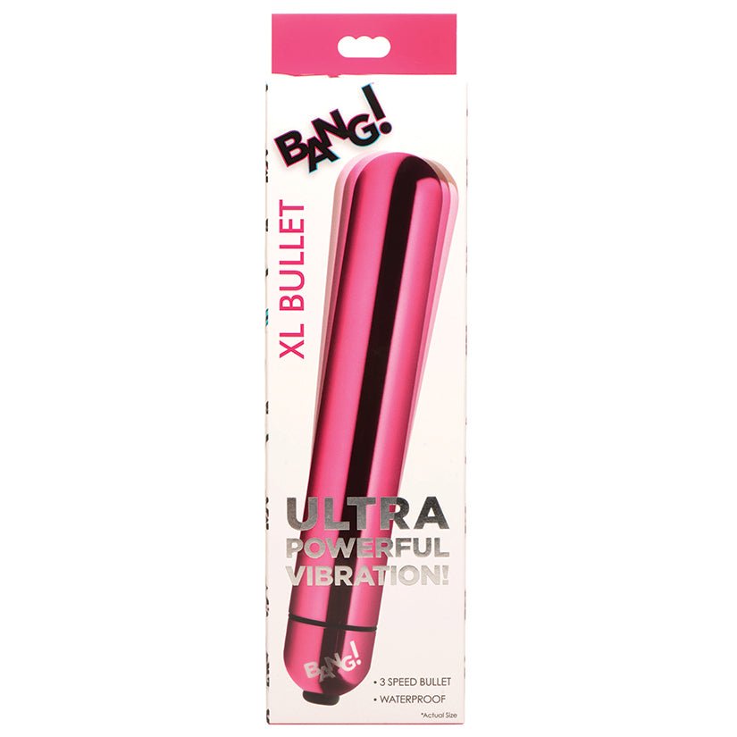 Bang! Vibrating Metallic XL Bullet-Pink