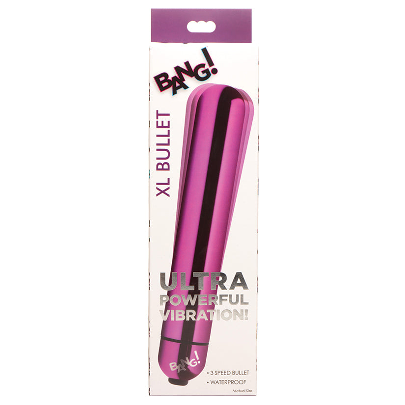 Bang! Vibrating Metallic XL Bullet-Purple