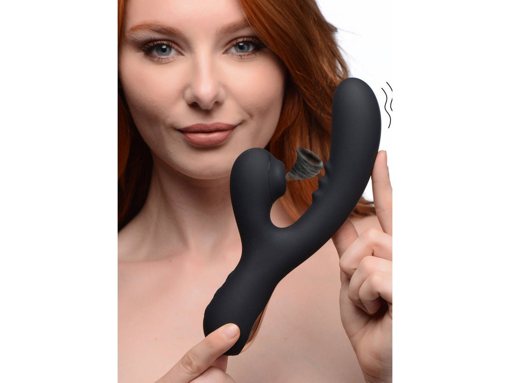 8X Silicone Suction Rabbit - Black