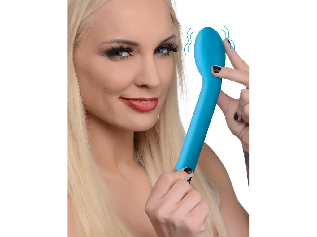 10X Silicone G-Spot Vibrator - Blue