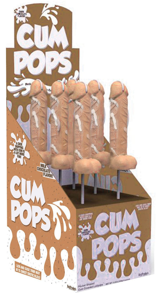 Cum Cock Pops - Milk Chocolate - 6 Piece P.O.P.  Display HTP3233-D