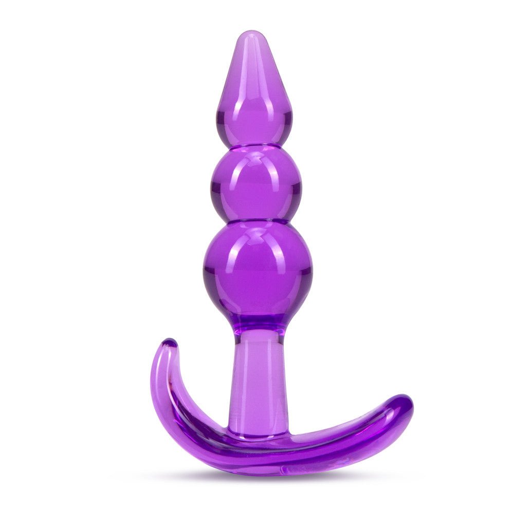 B Yours - Triple Bead Anal Plug - Purple BL-24411