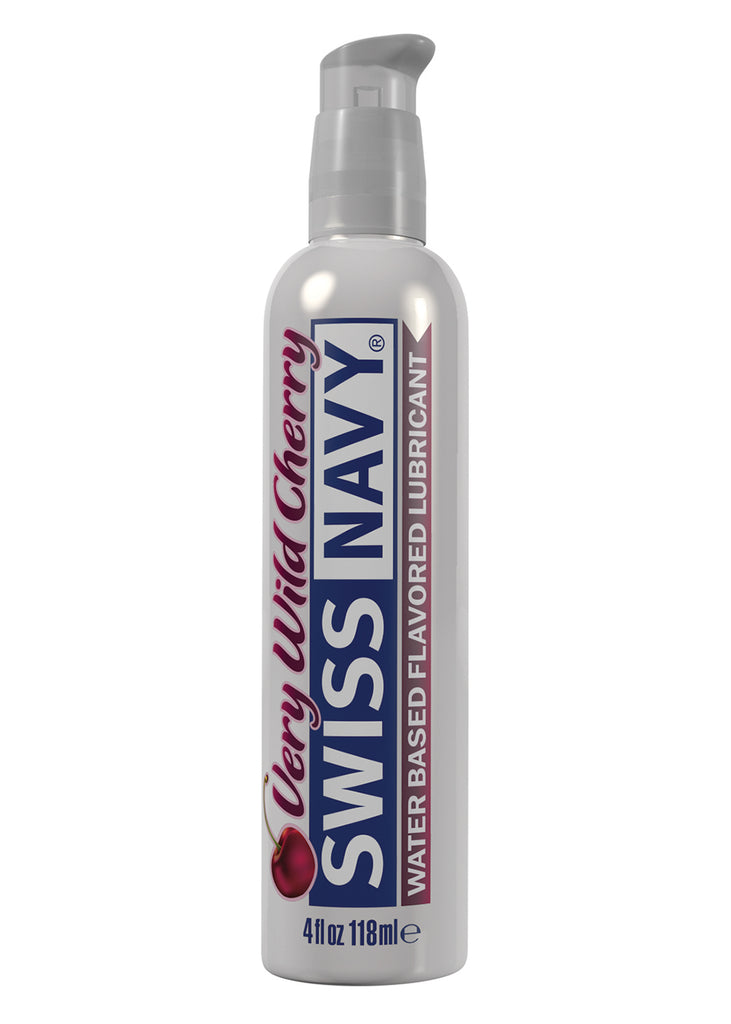 Swiss Navy Flavors Water Based Lubricant - Very Wild Cherry 4 Fl. Oz. MD-SNFVWC4